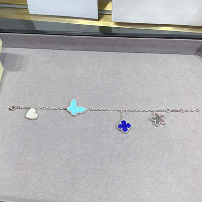[AuraEcho Jewelry]LUCKY SPRING SILVER BRACELET 4 MOTIF