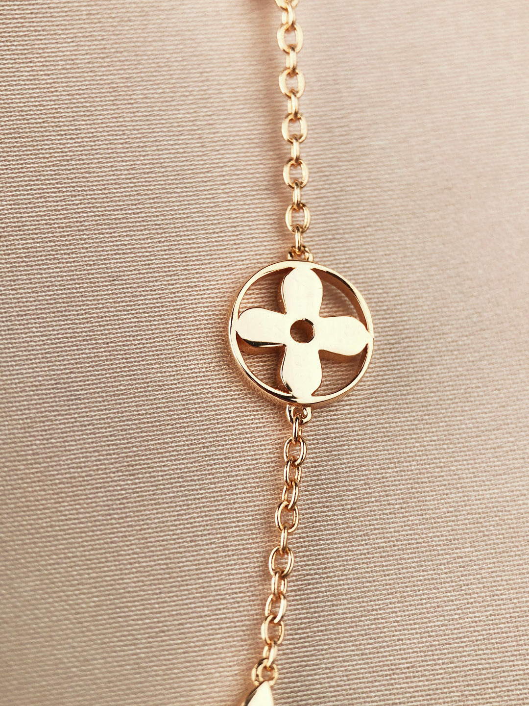 [AuraEcho Jewelry]STAR AND SUN 7 MOTIFS GOLD BRACELET