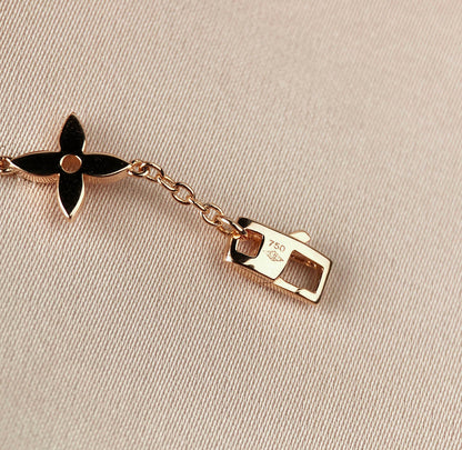[AuraEcho Jewelry]STAR AND SUN 7 MOTIFS GOLD BRACELET