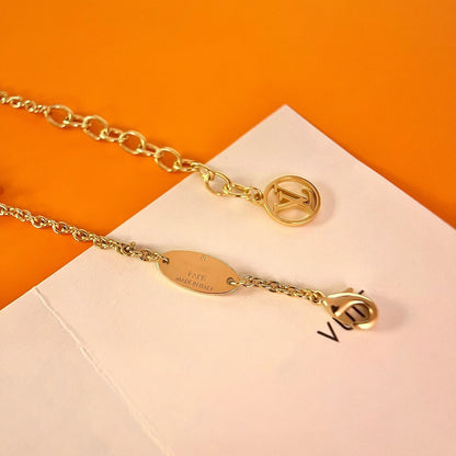 [AuraEcho Jewelry]LOGO STAR MOTIF GOLD BRACELET