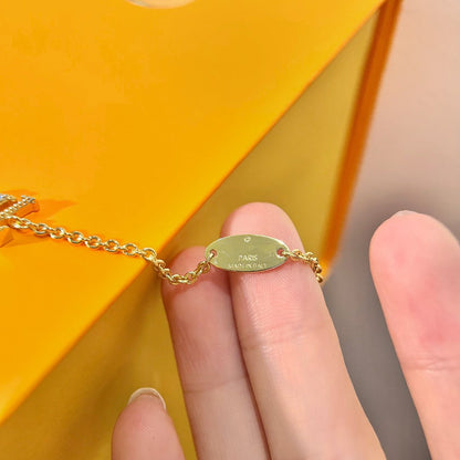 [AuraEcho Jewelry]LOGO STAR MOTIF GOLD BRACELET
