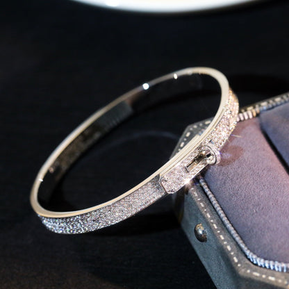 [AuraEcho Jewelry]KELLY BRACELET DIAMOND PAVED