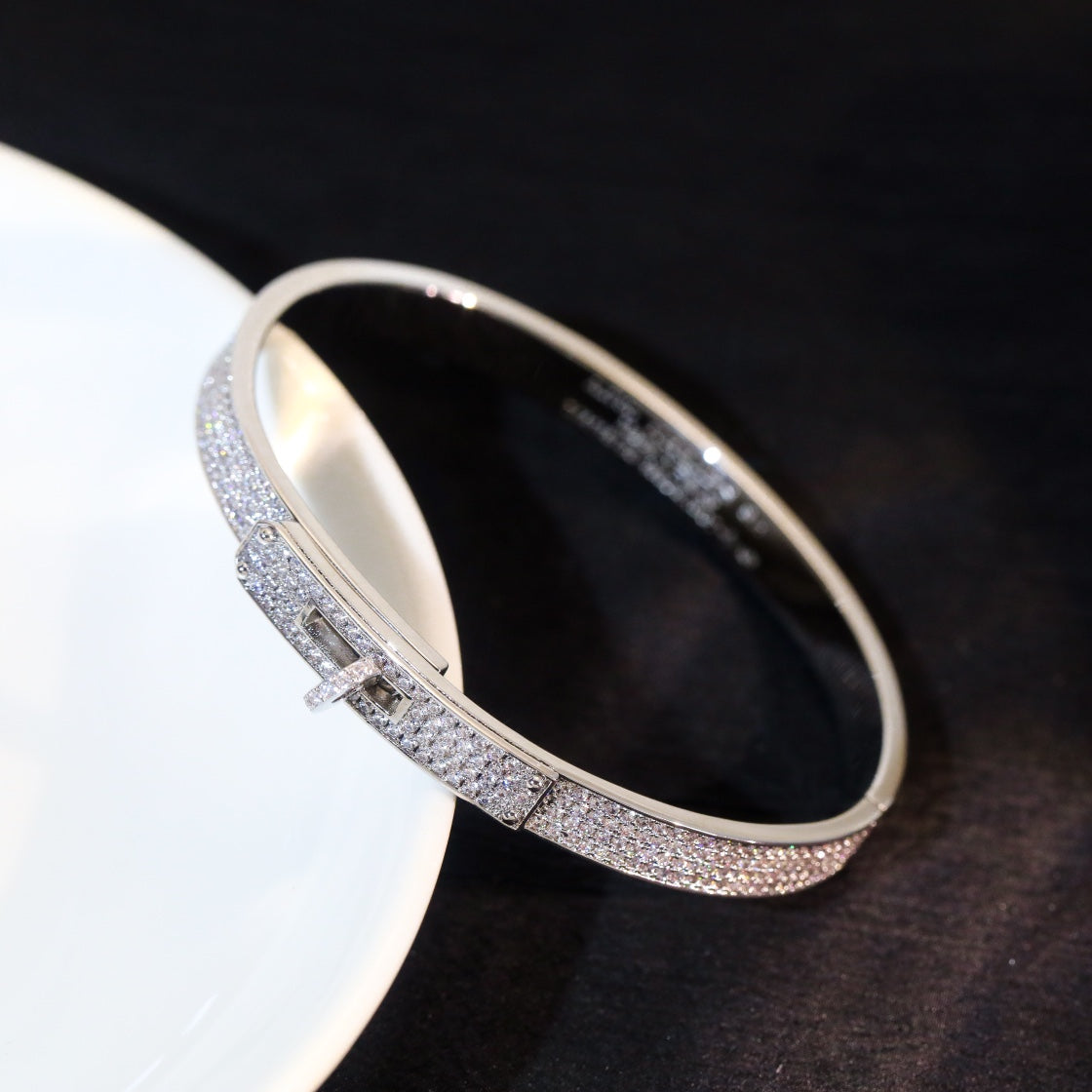 [AuraEcho Jewelry]KELLY BRACELET DIAMOND PAVED