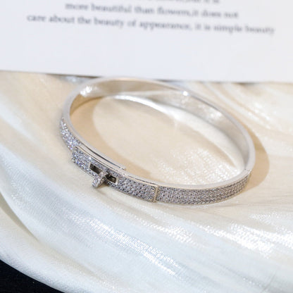 [AuraEcho Jewelry]KELLY BRACELET DIAMOND PAVED