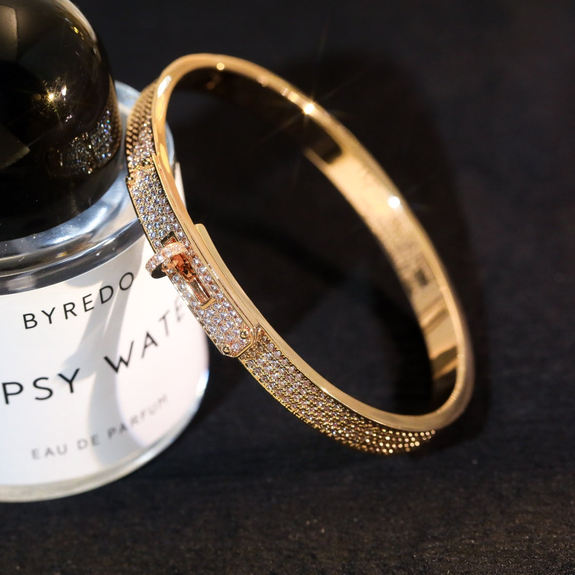 [AuraEcho Jewelry]KELLY BRACELET DIAMOND PAVED