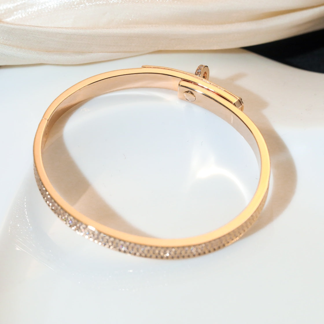 [AuraEcho Jewelry]KELLY BRACELET DIAMOND PAVED