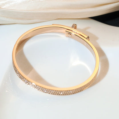 [AuraEcho Jewelry]KELLY BRACELET DIAMOND PAVED