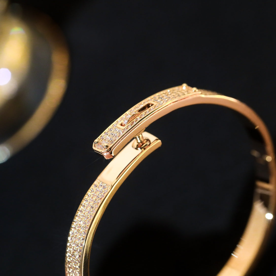 [AuraEcho Jewelry]KELLY BRACELET DIAMOND PAVED