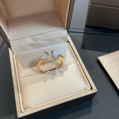 [AuraEcho Jewelry]DREAM MOP DIAMOND OPEN RING