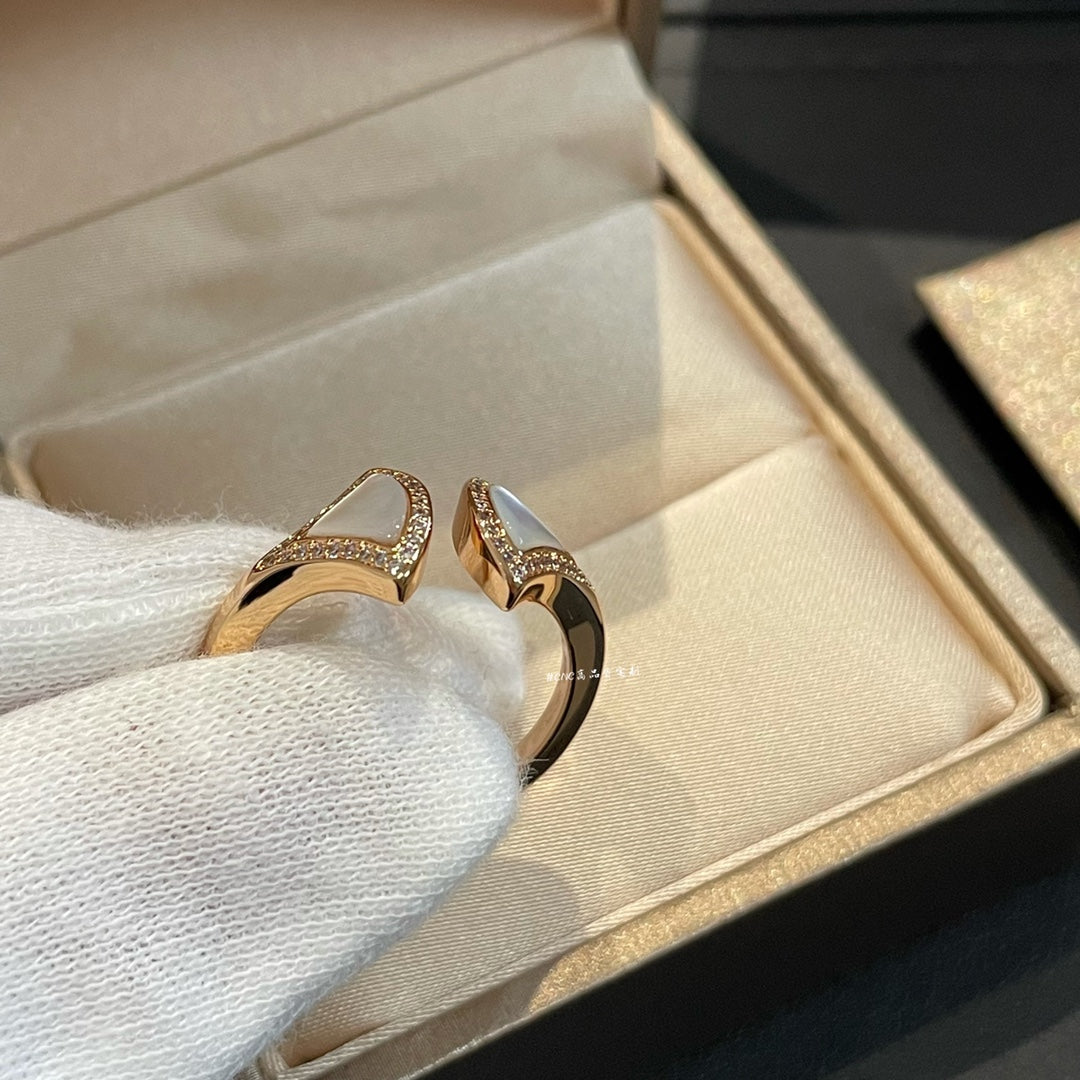 [AuraEcho Jewelry]DREAM MOP DIAMOND OPEN RING