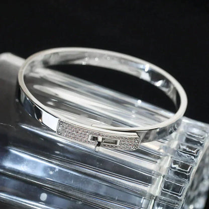 [AuraEcho Jewelry]KELLY SILVER DIAMOND BRACELET