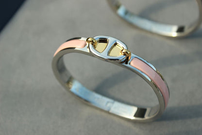 [AuraEcho Jewelry]CLIC CHAINE SILVER BRACELET