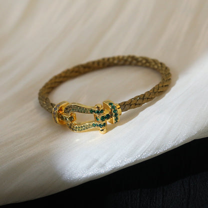 [AuraEcho Jewelry]FORCE 10 GOLD GREEN DIAMOND PAVED