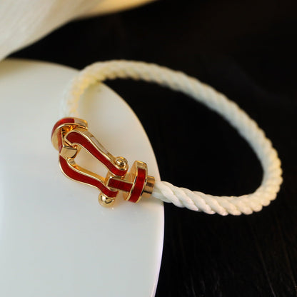 [AuraEcho Jewelry]FORCE 10 WHITE TEXTILE DIAMOND PAVED
