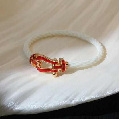 [AuraEcho Jewelry]FORCE 10 WHITE TEXTILE DIAMOND PAVED