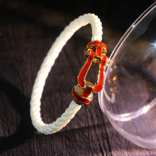 [AuraEcho Jewelry]FORCE 10 WHITE TEXTILE DIAMOND PAVED
