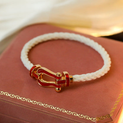[AuraEcho Jewelry]FORCE 10 WHITE TEXTILE DIAMOND PAVED