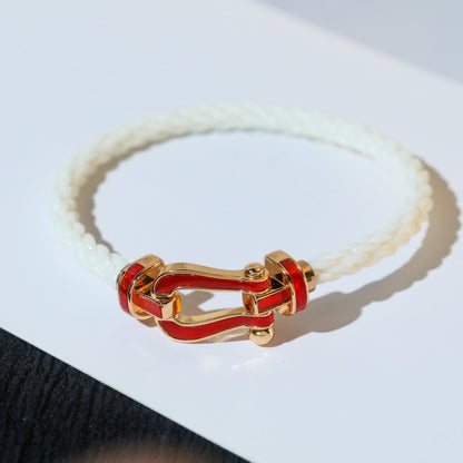 [AuraEcho Jewelry]FORCE 10 WHITE TEXTILE DIAMOND PAVED