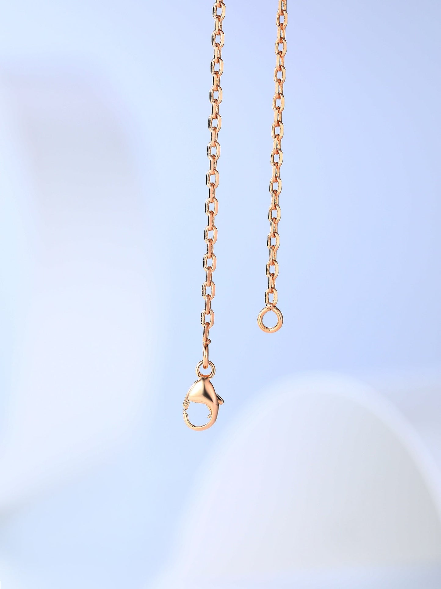 [AuraEcho Jewelry]H CAGE PINK GOLD NECKLACE