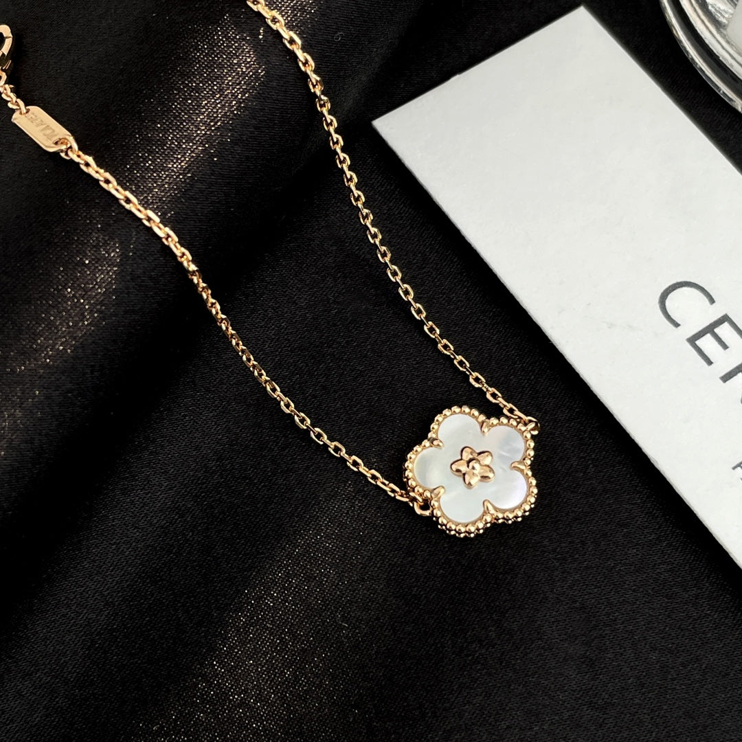 [AuraEcho Jewelry]LUCKY SPRING ROSE GOLD MOP BRACELET