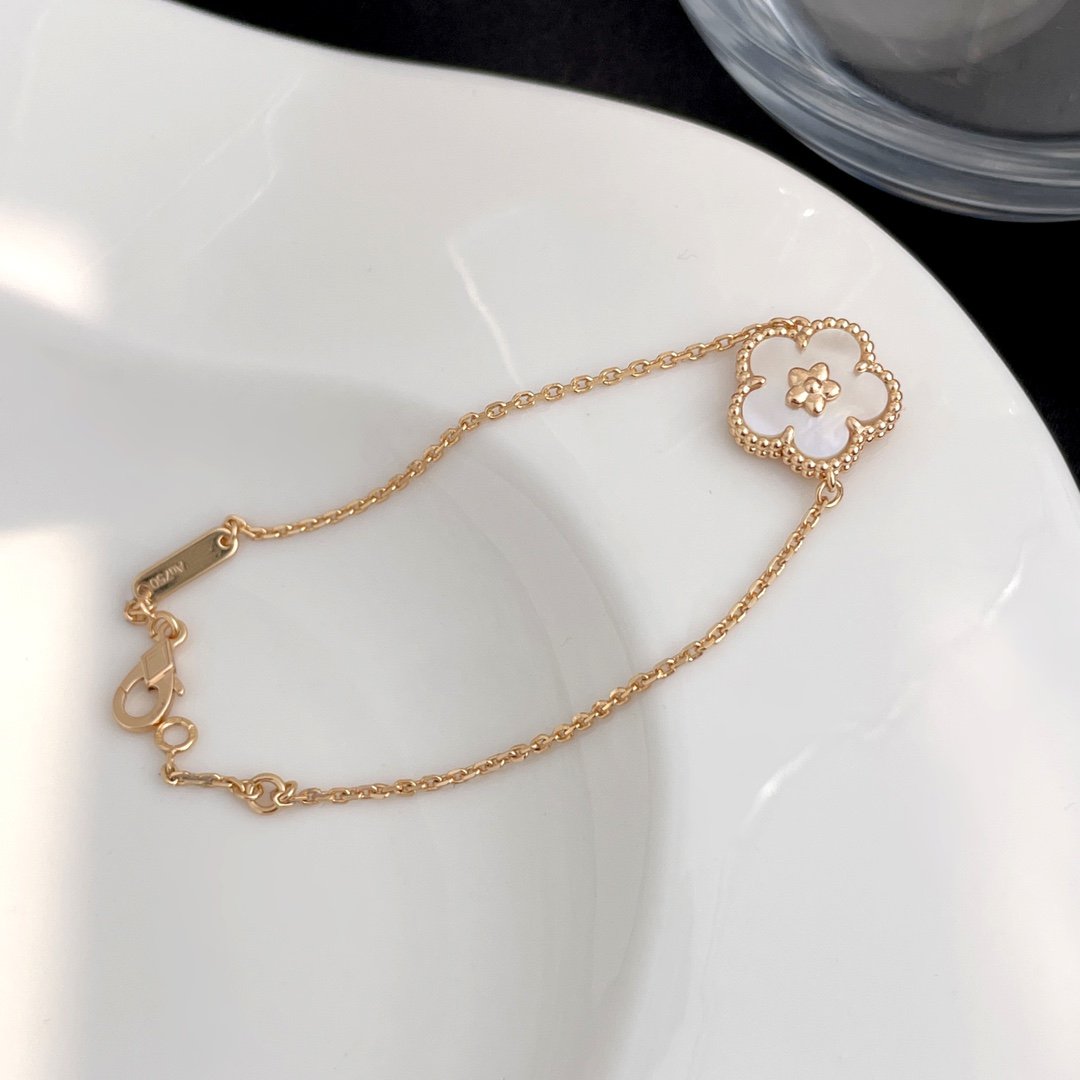 [AuraEcho Jewelry]LUCKY SPRING ROSE GOLD MOP BRACELET
