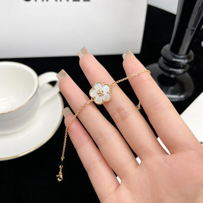 [AuraEcho Jewelry]LUCKY SPRING ROSE GOLD MOP BRACELET