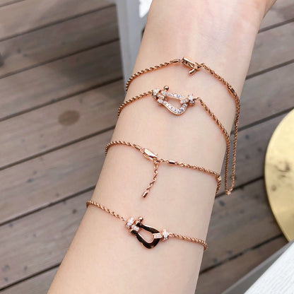 [AuraEcho Jewelry]FORCE 10 PINK GOLD DIAMOND NECKLACE