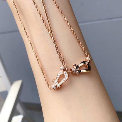 [AuraEcho Jewelry]FORCE 10 PINK GOLD DIAMOND NECKLACE