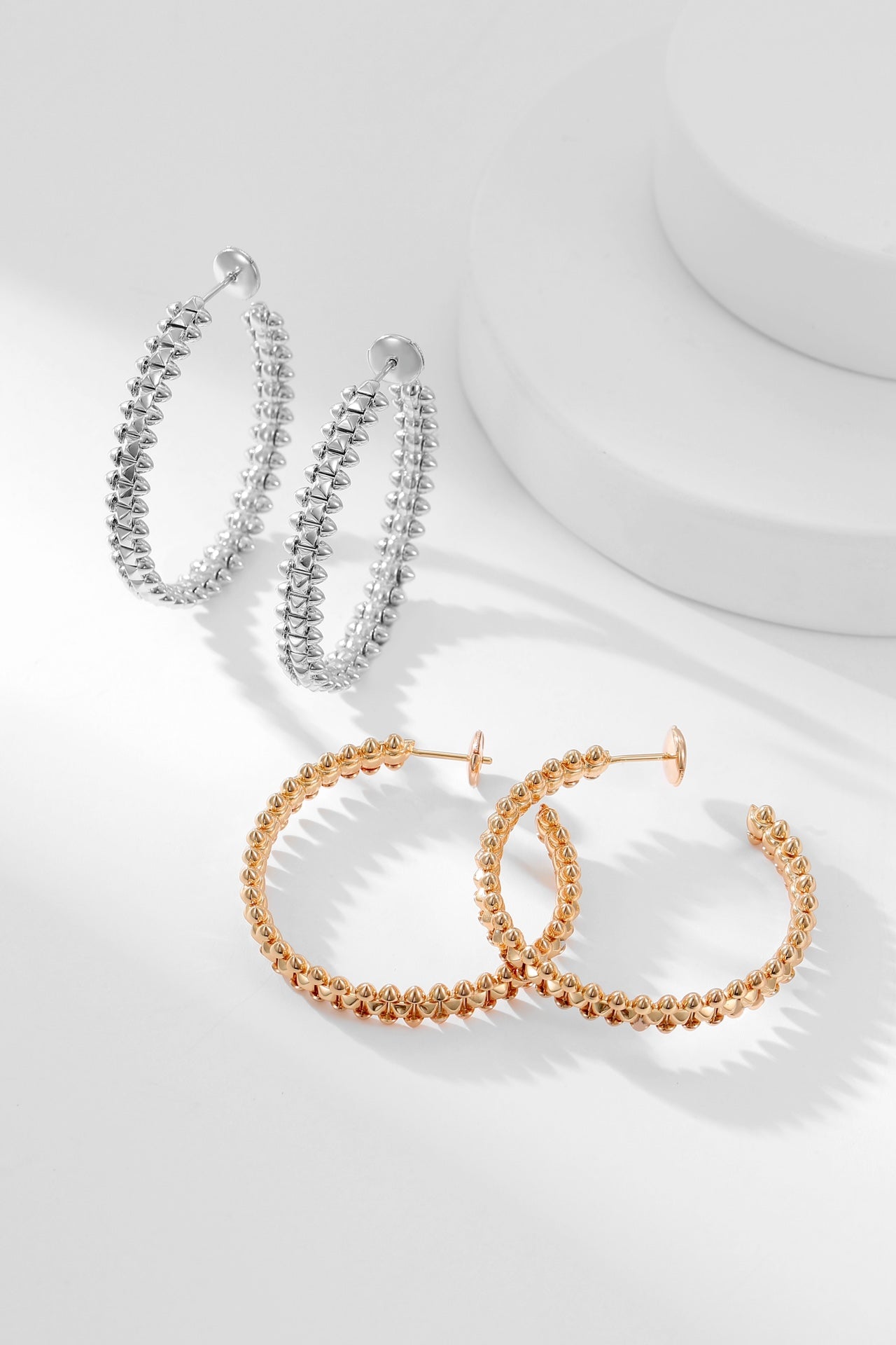 [AuraEcho Jewelry]CLASH HOOP EARRINGS