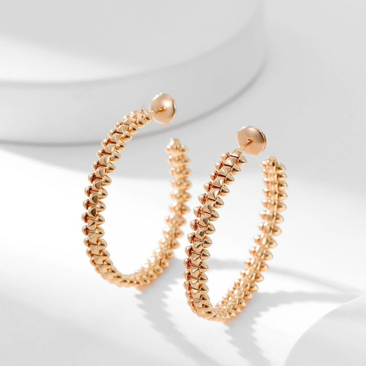 [AuraEcho Jewelry]CLASH HOOP EARRINGS