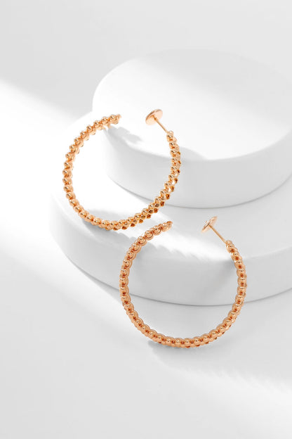 [AuraEcho Jewelry]CLASH HOOP EARRINGS