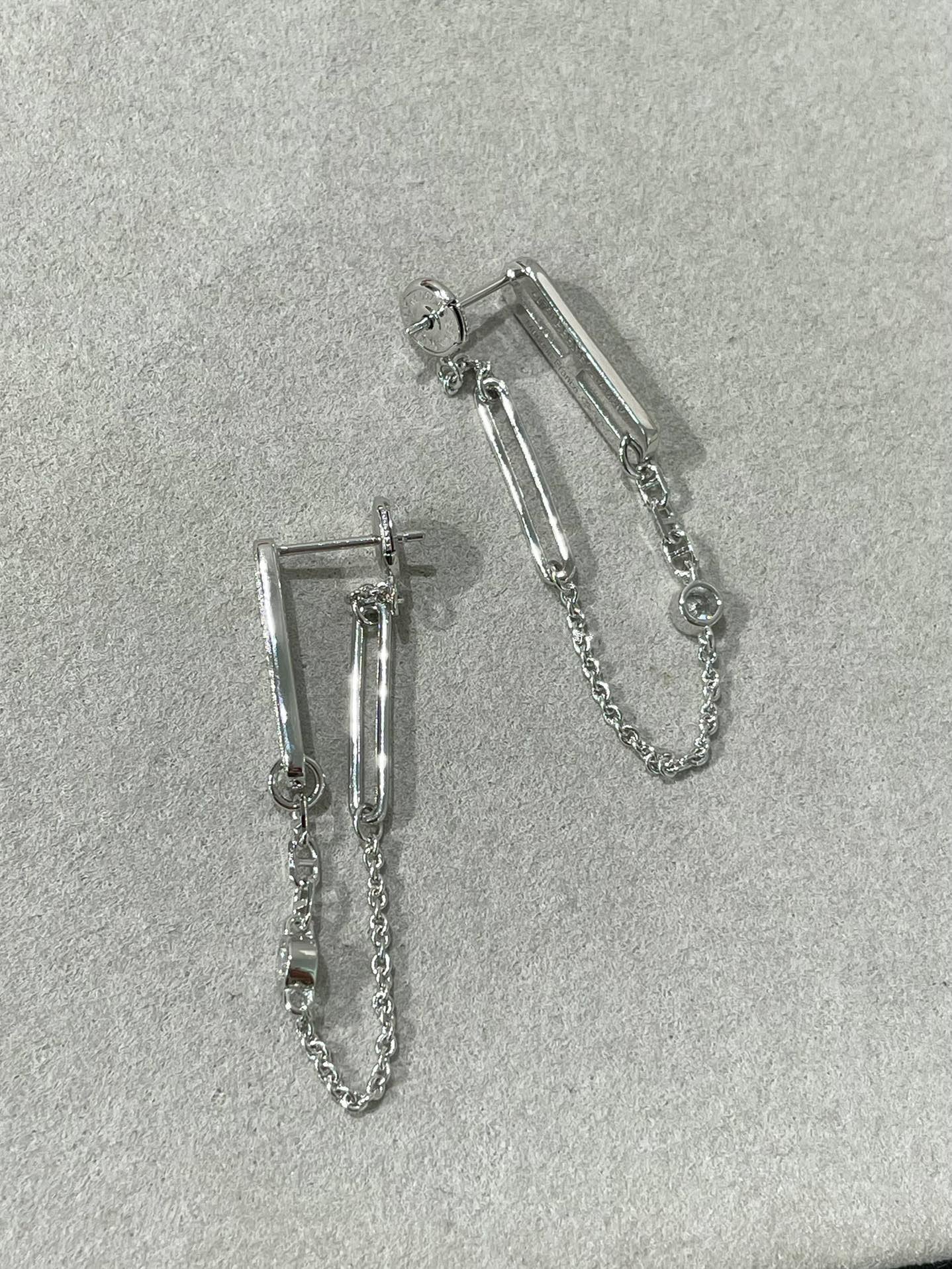 [AuraEcho Jewelry]CHAINE CHAOS DIAMOND DROP EARRINGS