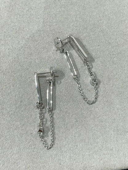 [AuraEcho Jewelry]CHAINE CHAOS DIAMOND DROP EARRINGS