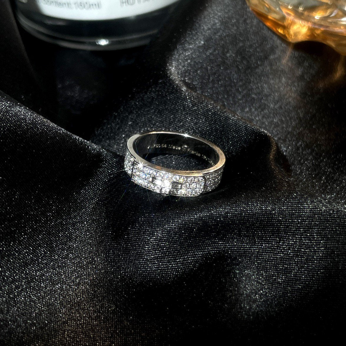 [AuraEcho Jewelry]KELLY SILVER DIAMOND RING