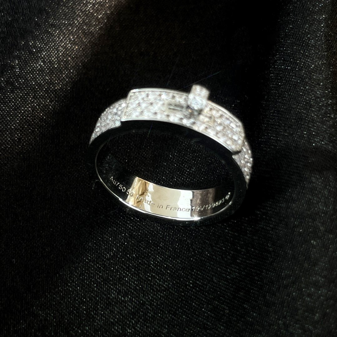 [AuraEcho Jewelry]KELLY SILVER DIAMOND RING