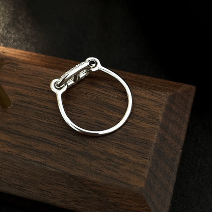 [AuraEcho Jewelry]RONDE SMALL SILVER DIAMOND RING