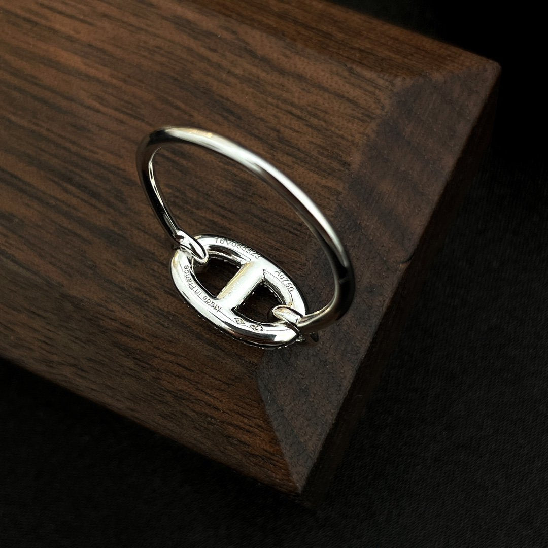 [AuraEcho Jewelry]RONDE SMALL SILVER DIAMOND RING