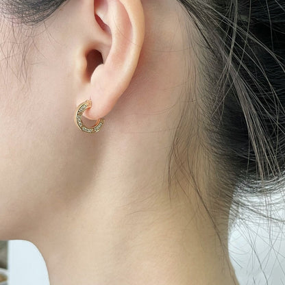 [AuraEcho Jewelry]LOVE DIAMOND EARRINGS