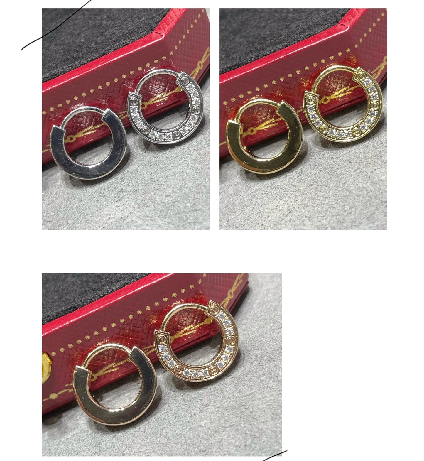 [AuraEcho Jewelry]LOVE DIAMOND EARRINGS