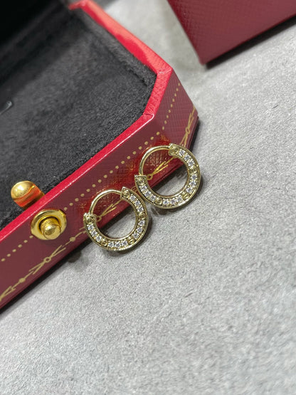 [AuraEcho Jewelry]LOVE DIAMOND EARRINGS