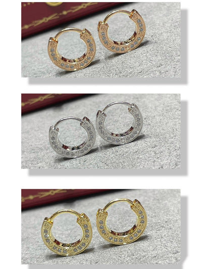 [AuraEcho Jewelry]LOVE DIAMOND EARRINGS