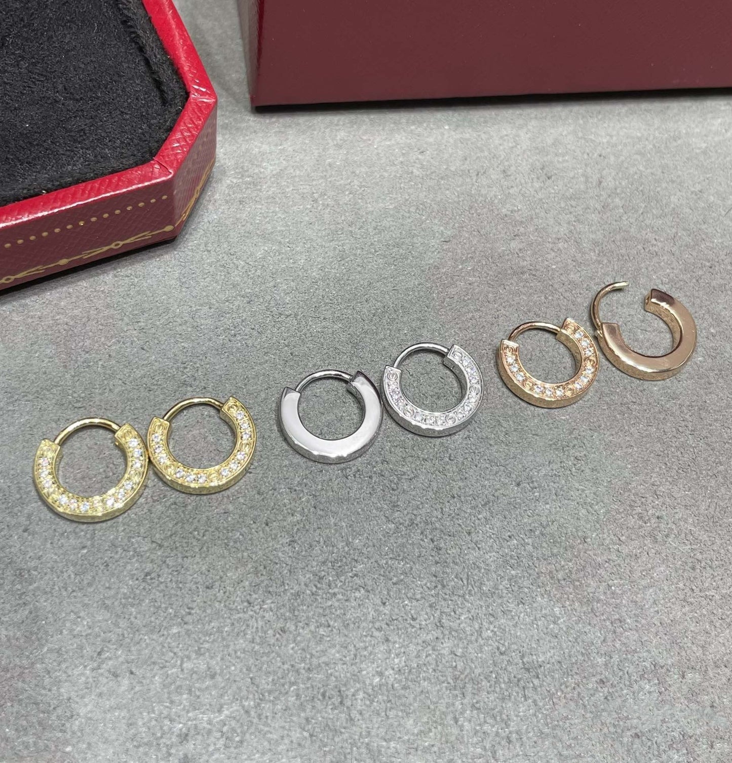 [AuraEcho Jewelry]LOVE DIAMOND EARRINGS