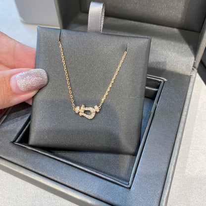[AuraEcho Jewelry]FORCE 10 DIAMOND PINK GOLD NECKLACE MINI MODEL