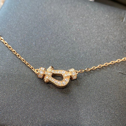 [AuraEcho Jewelry]FORCE 10 DIAMOND PINK GOLD NECKLACE MINI MODEL
