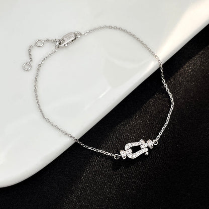 [AuraEcho Jewelry]FORCE 10 FULL DIAMOND BUCKLE CHAIN LINK MINI MODEL