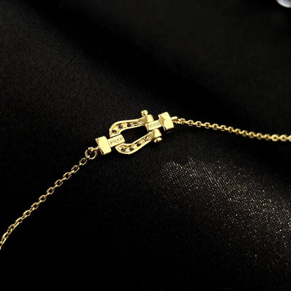 [AuraEcho Jewelry]FORCE 10 FULL DIAMOND BUCKLE CHAIN LINK MINI MODEL