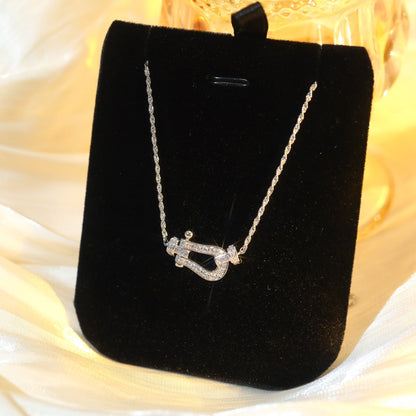 [AuraEcho Jewelry]FORCE 10 DIAMOND SILVER NECKLACE MINI MODEL