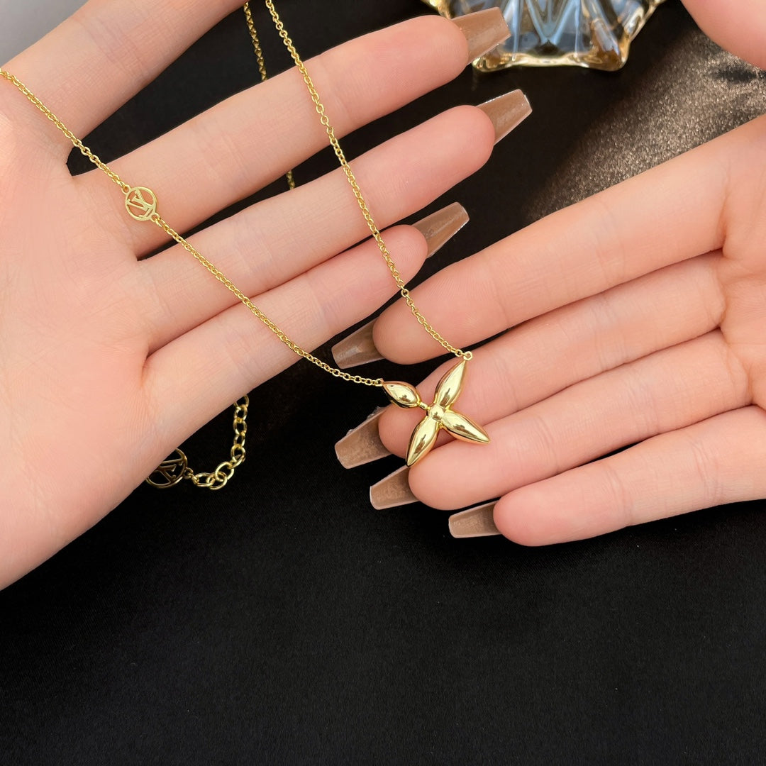 [AuraEcho Jewelry]LOUISETTE GOLD NECKLACE