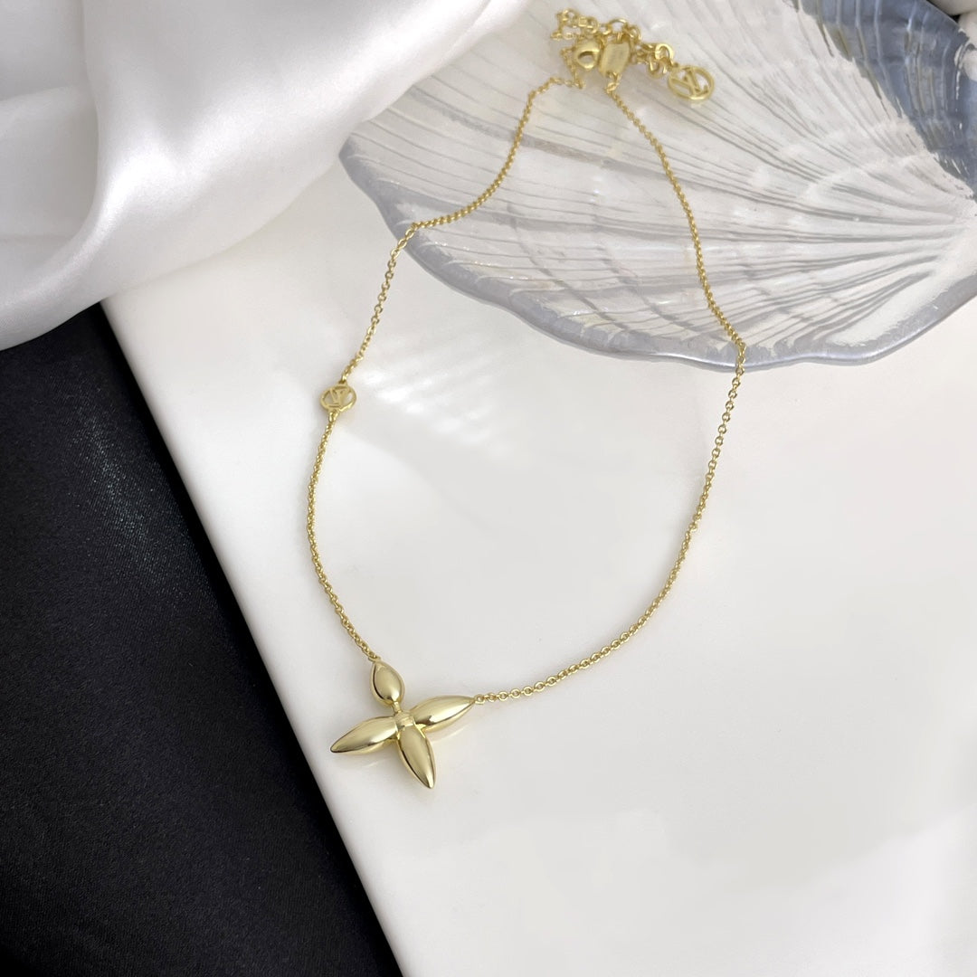 [AuraEcho Jewelry]LOUISETTE GOLD NECKLACE