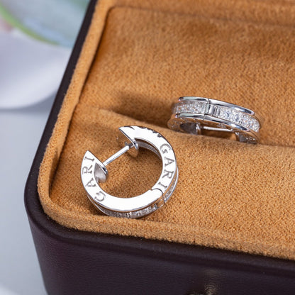 [AuraEcho Jewelry]ZERO 1 MINI SILVER DIAMOND EARRINGS